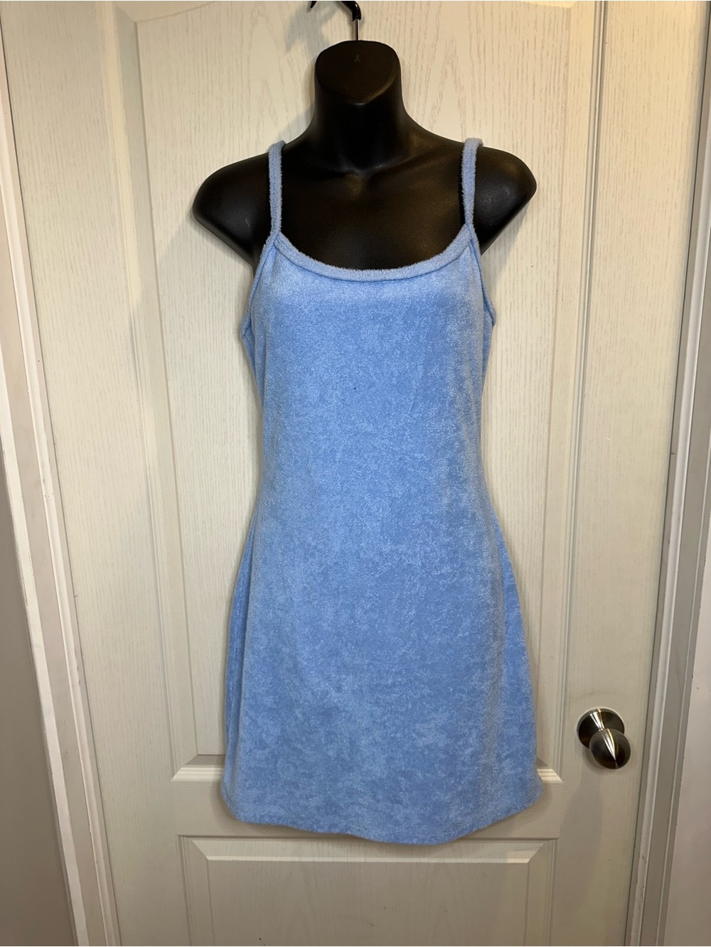 Abercrombie & Fitch Light Blue Terry Towel Minidress